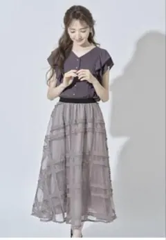 tocco closet luxe レースチュールスカート