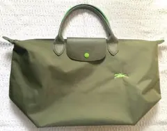 M*o様 百貨店 正規品 ロンシャン ル プリアージュ ネオ カーキ Mサイズ