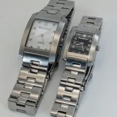 【動作品】Casablanca ゲルマニウム ペアウォッチ