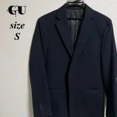 GU テーラードジャケット ネイビー S 上着のみ