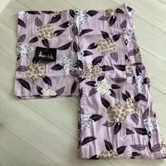 浴衣　帯　セット　細田謹製⭐︎市田ひろみ 浴衣 レディース セット 市田ひろみ 「緑 赤紫の桔梗 紫の朝顔