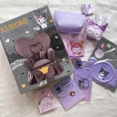 【サンリオ】ラグジュアリーグレーソファー型ジュエリーボックス&クロミちゃんグッズ