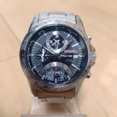 SEIKO 5T82-0AJ0 クロノグラフ メンズ 腕時計 ワールドタイムのサムネイル