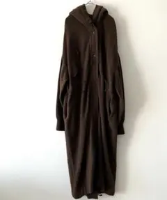 STUNNINGLURE スタニングルアー　カシミア混フードニットコート　茶色