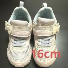 moonstar LUVRUSH リボン付きスニーカー 16cm