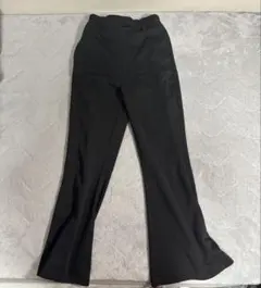 WEGO 黒 フレアパンツ ゴムウエスト