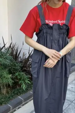 【完売商品】KBF ミリタリーフリルジャンパースカート