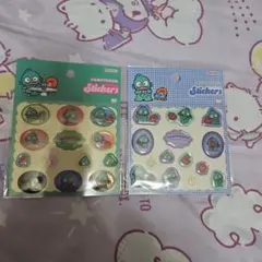 サンリオ　ハンギョドン　ぷっくりシール　レトロ