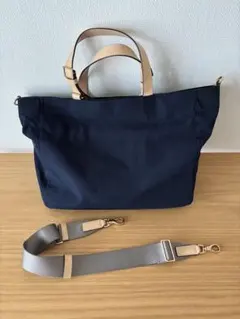 2WAY ショルダーバッグ ネイビーのサムネイル