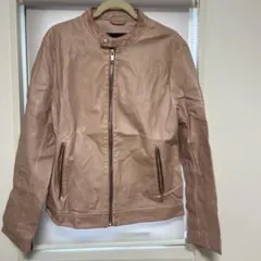 ZARA MAN ピンク ライダースジャケット Lサイズ