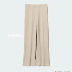 新品★UNIQLO プリーツトレートパンツ