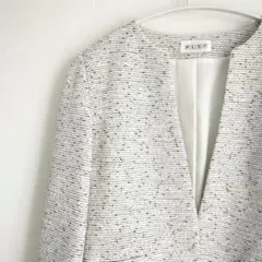 プラステPLST　スラブツイードジャージーキーカラージャケット　フォーマルМ