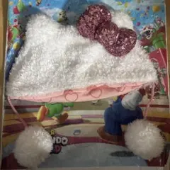 ユニバ ハローキティファンキャップ 白