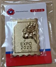 【未開封】EXPO2025 マグネット金　ゴールド　大阪万博　ミャクミャク
