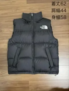 極美品 メンズS ブラック ヌプシ ダウンベスト THE NORTH FACEのサムネイル