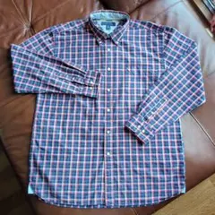 カズ様専用★TOMMYHILFIGERメンズ長袖シャツ ネイビー＆レッドチェック