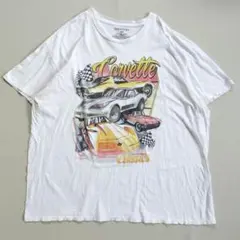 Tシャツ 半袖 レーシングカー ビッグプリント オーバーサイズ メキシコ製