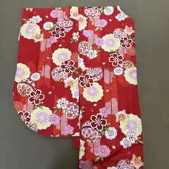２尺袖　まりに矢絣　赤のサムネイル