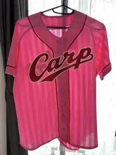 ☆限定500枚 広島カープ かあさんユニフォームピンクリボン長野選手L