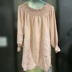 Remite タグ付き　ピンク　シャツ　ワンピース　Mサイズ