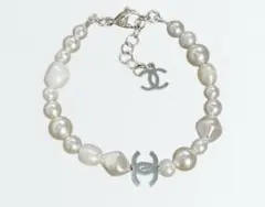 CHANEL B25 ココマーク パール ネックレス シルバー ホワイト - メルカリ