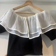 NICE CLAUP オフショルニット