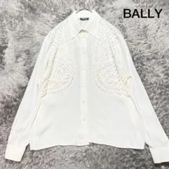 BALLY シルク ロングスリーブ ブラウス 44 XL相当 極美品のサムネイル