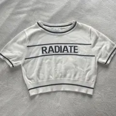 INGNI 半袖ニット RADIATEロゴ入り
