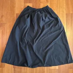 UNIQLOブラック フレアスカート ゴムウエスト