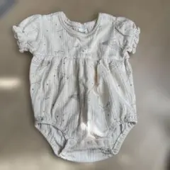 Cottoli アイボリー動物柄ロンパース