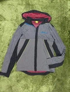 アディダス adidas チェック ドット フード ブルゾン パーカー