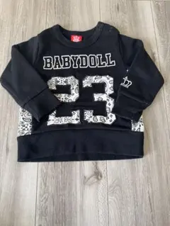 BABYDOLL ベビー トレーナー ブラック