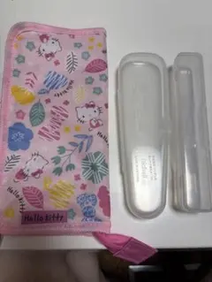 Hello Kitty フコク生命コラボ　ポーチと透明ケース2個セット