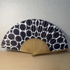 HROCOLEDGE 扇子 円形模様　タカハシヒロコ