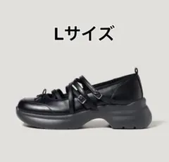 【新品未使用】GU メリージェーンシューズ rokh ブラック L