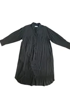 【タグ付き✨️】LEPSIM ブラック ロングシャツワンピース チャコールグレー