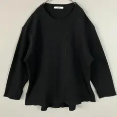 relume(フリーサイズ)長袖Tシャツ/ブラック/コットン/ゆったりのサムネイル
