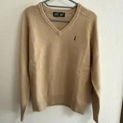 EAST BOY ベージュ Vネック セーター
