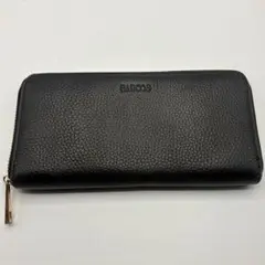 BARCOS バルコス 長財布 箱付き レザー ブラック ファスナー レディース