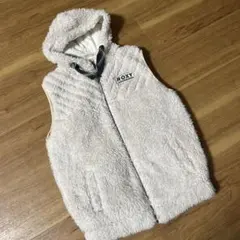 ROXY ボアフード付きダウンベスト　130