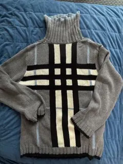 バーバリーブラックレーベル タートルネックニット L（相当）