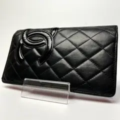 ◆入手困難◆CHANEL カンボンライン 二つ折り長財布 マトラッセ ココマークのサムネイル