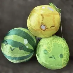 スイカゲーム　ぬいぐるみセット　キラキラ