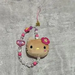 ハローキティ フェイスマスコットストラップ　平成ギャル　ストラップ