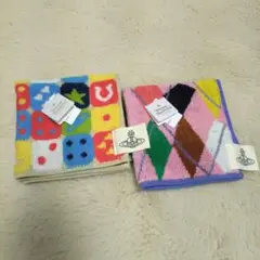 ヴィヴィアンウエストウッド　タオルハンカチ２枚セット