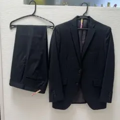 黒ストライプ ビジネススーツ セット