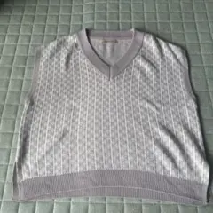 MARBLE WALTZ ライトグレー ニットベスト