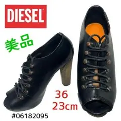 DIESEL オープントゥ　レースアップパンプス　36のサムネイル