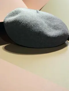 OVERRIDE ブラックウール ベレー帽