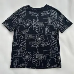 NIKE ナイキ 総柄　花柄　ブラック　Tシャツ　S